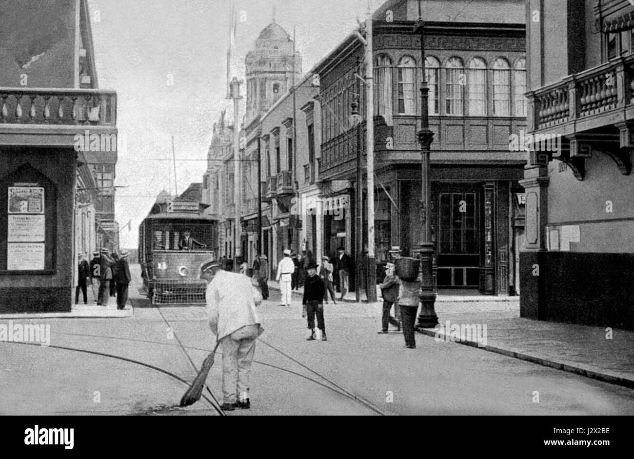 Calledelcorreo è un termine storico che si riferisce probabilmente a una rotta postale o a un servizio postale in un paese di lingua spagnola. Si tratta dell'organizzazione e dei metodi di comunicazione utilizzati nel trasporto postale storico. Foto Stock
