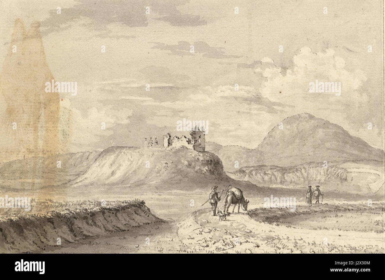 L'illustrazione di Moses Griffith della Cappella di St Ffraw raffigura un sito religioso di interesse storico e architettonico. Questa cappella, situata nel Galles, è conosciuta per le sue caratteristiche architettoniche uniche e il suo significato storico. Foto Stock