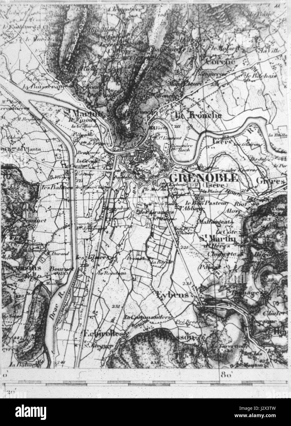 "Avant le chemin de fer" si riferisce a un contesto storico precedente all'introduzione della ferrovia, incentrato sui sistemi di trasporto prima delle reti ferroviarie della rivoluzione industriale. Foto Stock