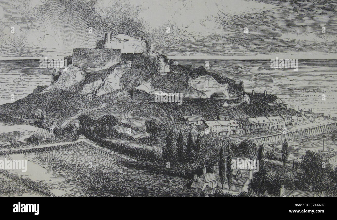 "Black's Guide to the Channel Islands" (1870), scritto da David Thomas Ansted, fornisce informazioni dettagliate sulla geografia, la storia e le attrazioni delle Isole del Canale nel XIX secolo. Foto Stock