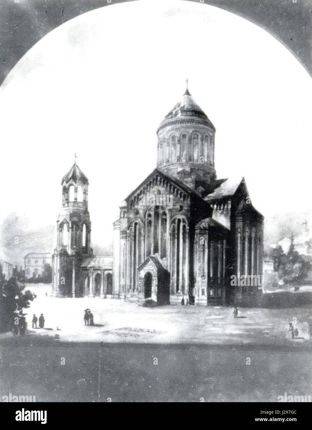 Budagovski Cattedrale armena di Baku Foto Stock