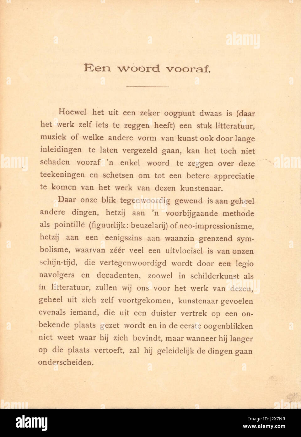 Catalogus der Tentoonstelling van Teekeningen en porta Schetsen Theo van Doesburg pagina 1 Foto Stock