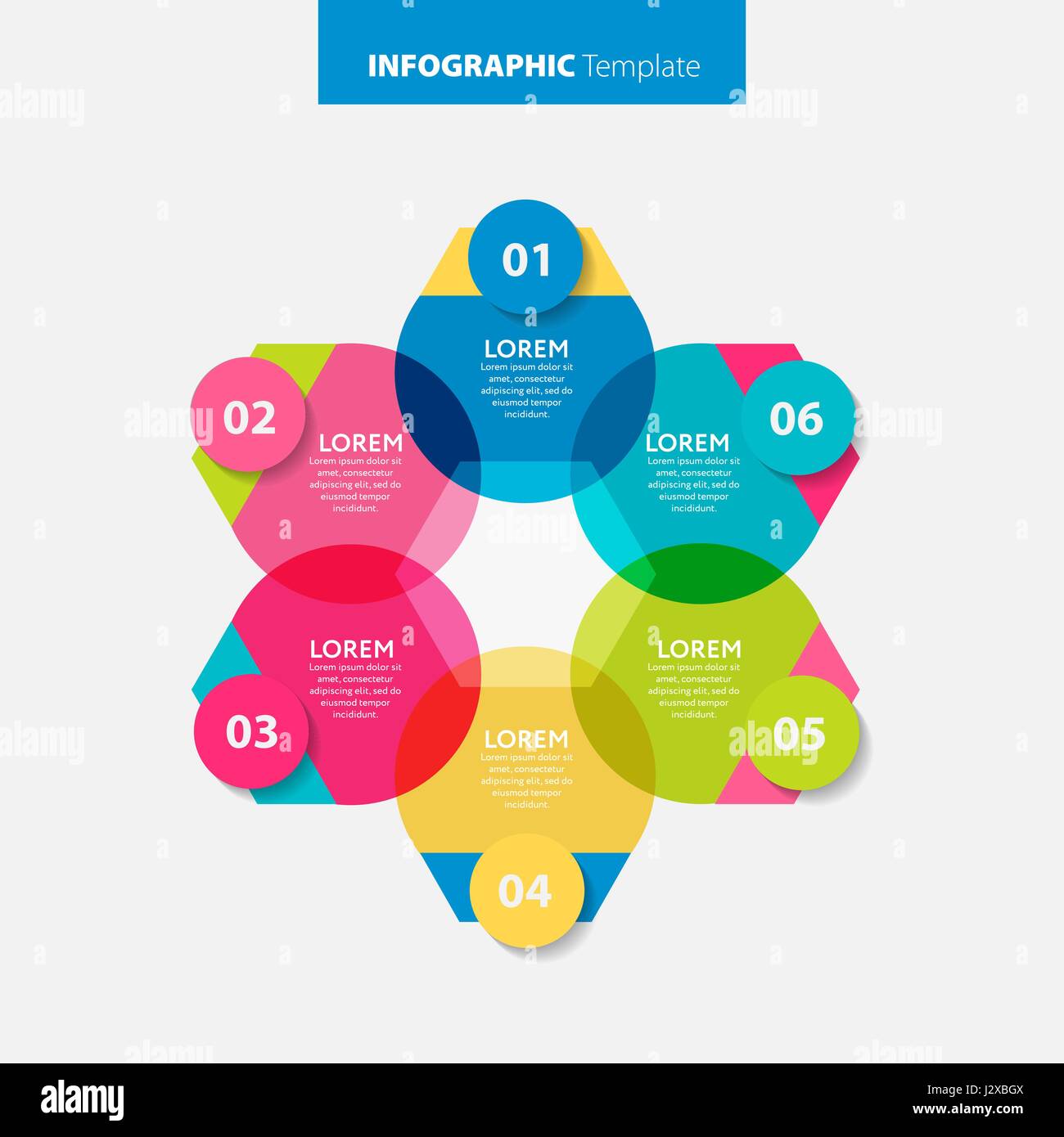 Elementi astratti di grafico, diagramma opzioni, parti o processi. Vettore modello di business per la presentazione. Concetto creativo per una infografica. Illustrazione Vettoriale