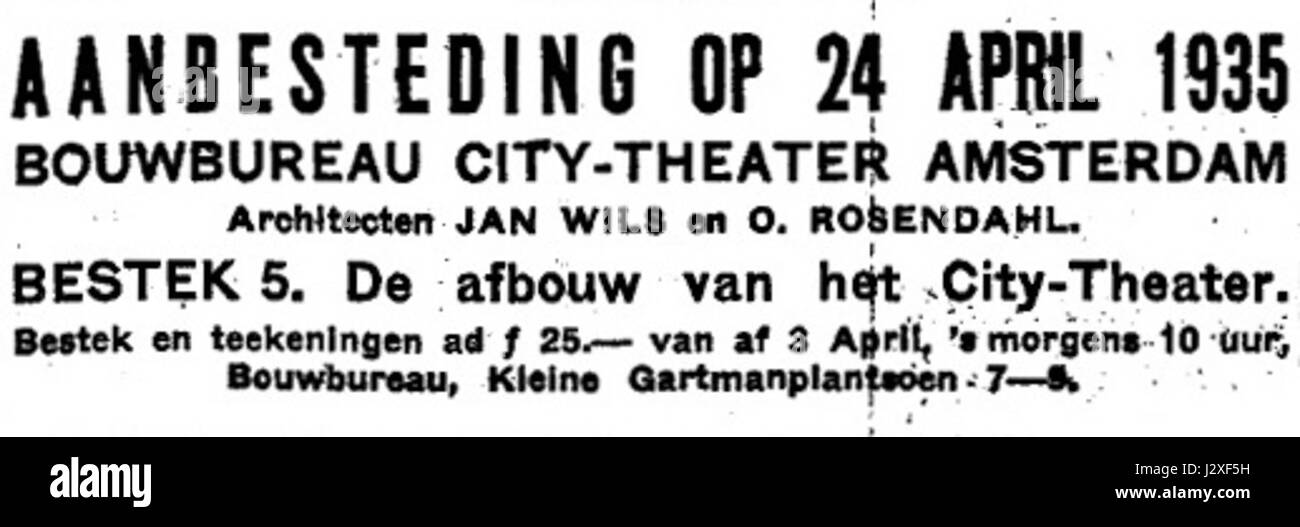 Algemeen Handelsblad vol 108 n. 35256 Avondblad annuncio 01 Foto Stock