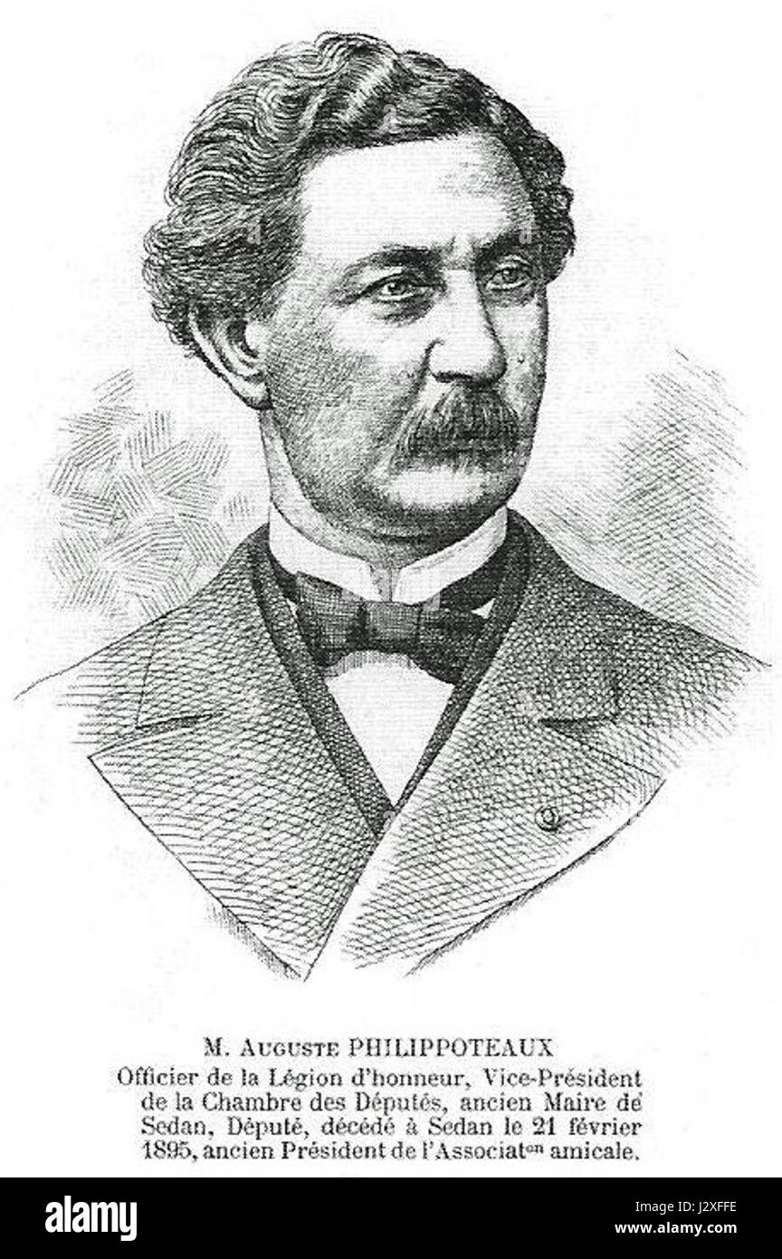 Auguste Philippotteaux, un artista francese del XIX secolo, noto per i suoi contributi alla pittura storica e all'arte francese durante il periodo. Foto Stock