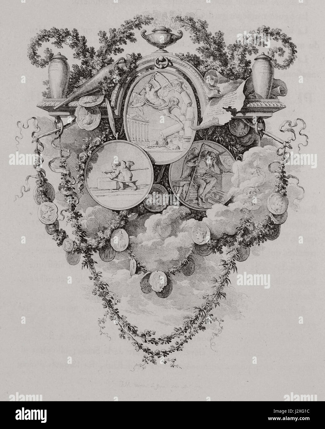 Allegoria- Il tempo passa - Choiseul-gouffier Gabriel Florent Auguste De - 1782 Foto Stock