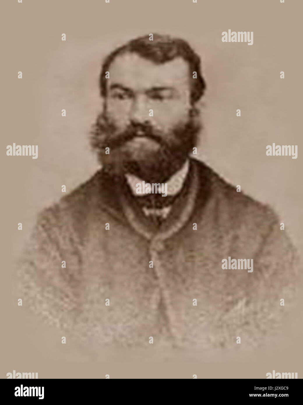 Questa immagine mostra un uomo non identificato, senza sfondo o contesto disponibile per accertare la sua identità, sottolineando l'aspetto anonimo della figura. Foto Stock