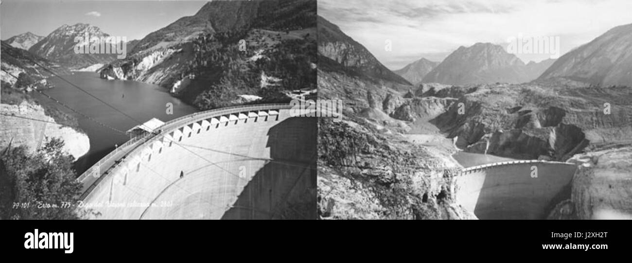Diga Del Vajont Prima E Dopo Diga del vajont immagini e fotografie stock ad alta risoluzione - Alamy