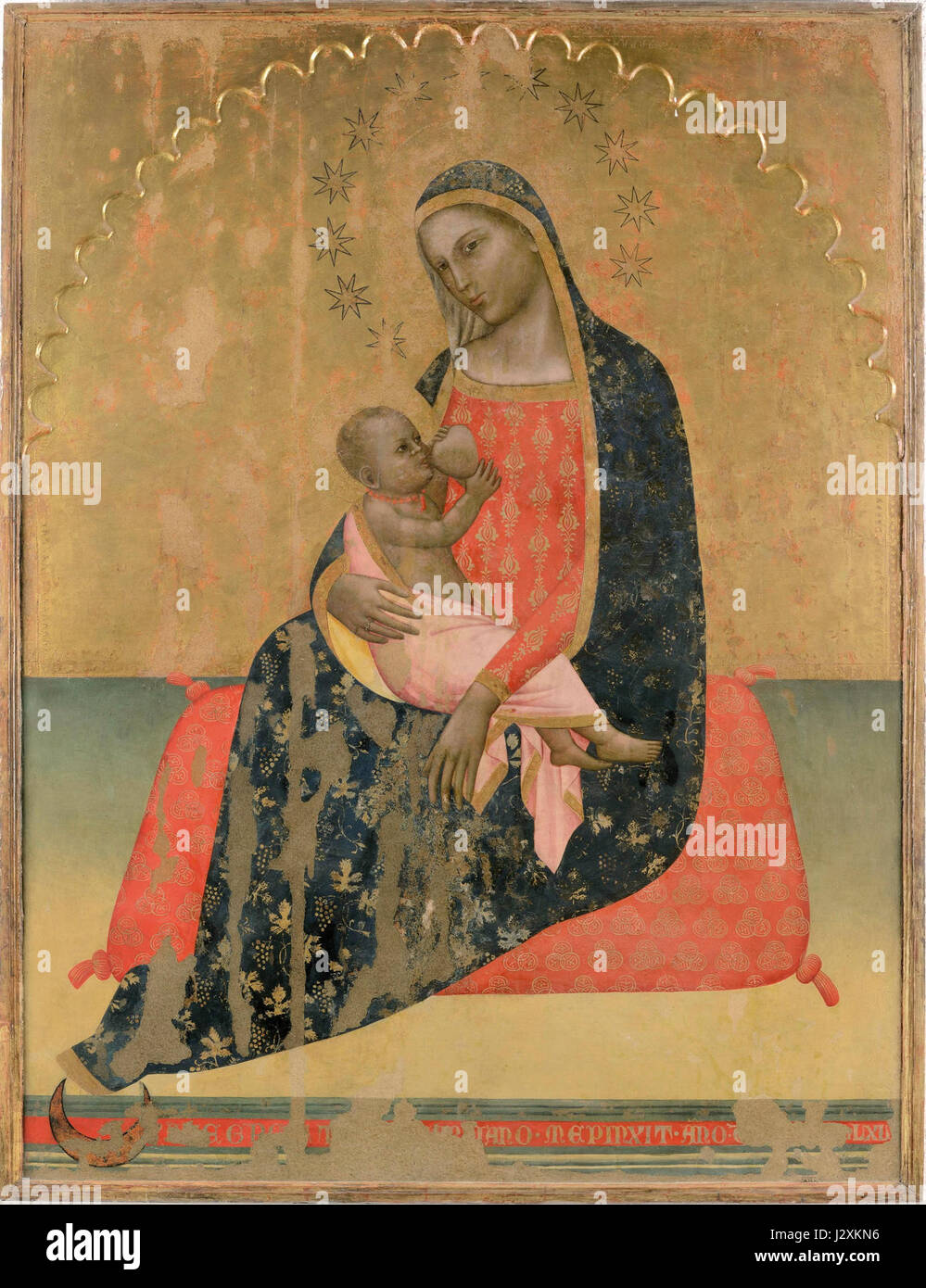 Allegretto Nuzi, Madonna dell'umilta, 1134x1511, tempera su tavola, San Severino Marche, Pinacoteca civica Foto Stock