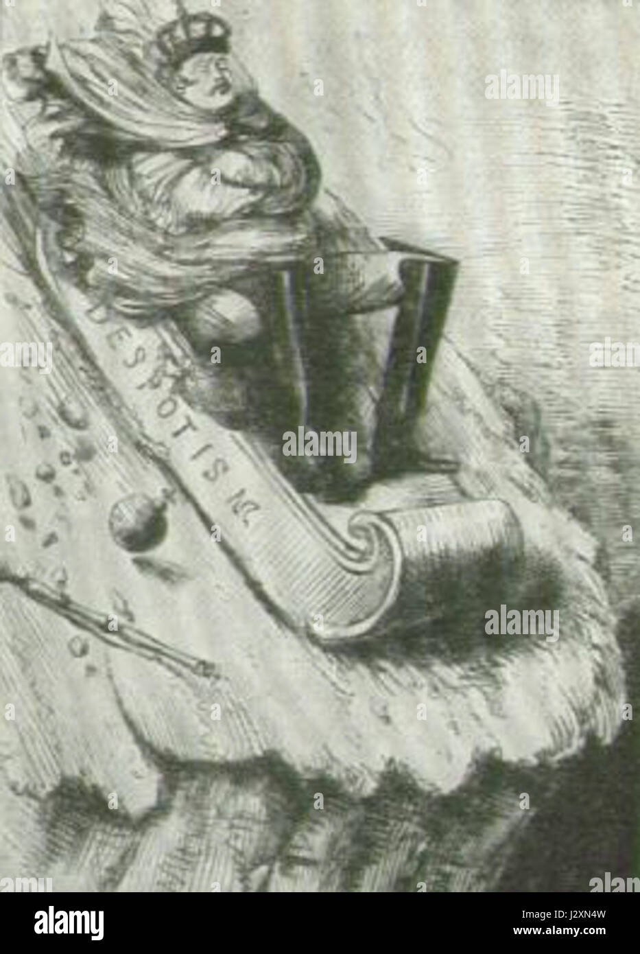 Alessandro II cartoon Foto Stock