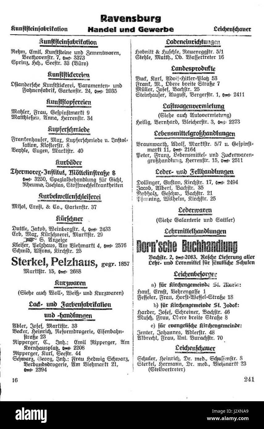 Adressbuch RV 1934 3 2 è una rubrica del 1934, probabilmente della RV (Reichsverband) o di un'organizzazione tedesca simile, che elenca importanti contatti, aziende o individui importanti di quell'epoca. Foto Stock