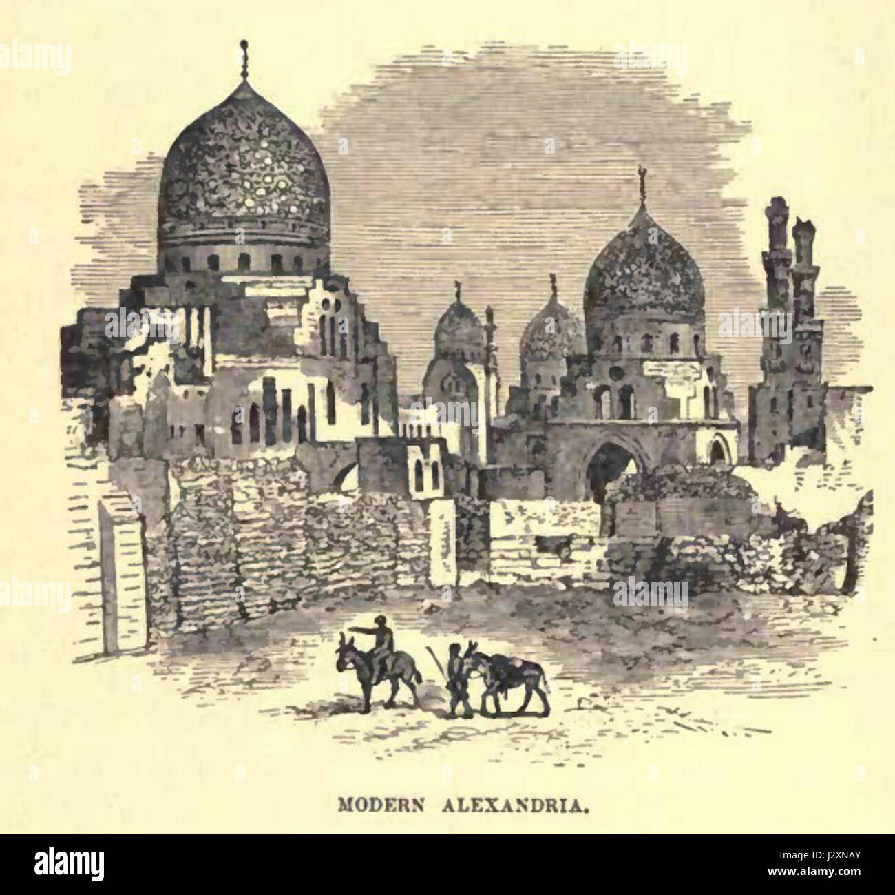 Alessandria d Egitto 1886 Foto Stock