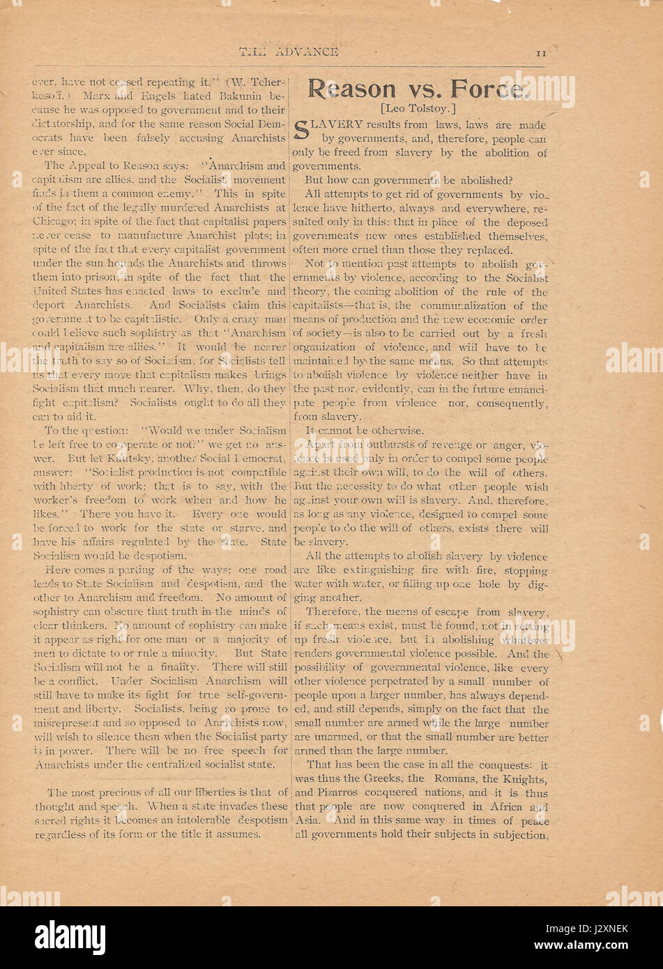 Advance-2-11 Foto Stock