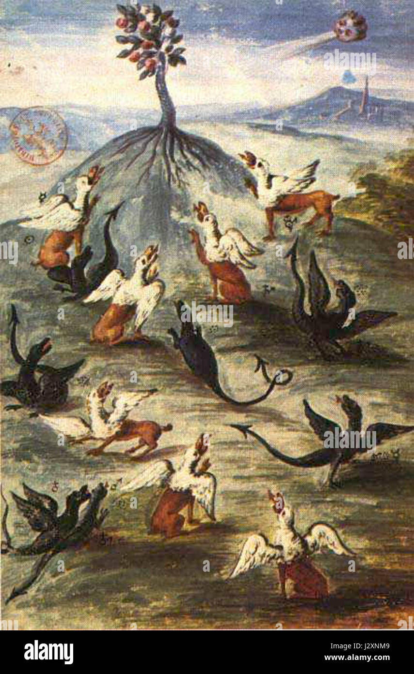 Alchimie de Flamel si riferisce alle pratiche alchemiche associate al leggendario Nicolas Flamel, uno scriba e alchimista francese del XIV secolo. Le sue opere e credenze contribuirono allo sviluppo delle tradizioni alchemiche nell'Europa medievale. L'alchimia, il misticismo e la ricerca di trasformare i metalli di base in oro erano temi centrali nei suoi scritti, che influenzarono le successive pratiche alchemiche. Foto Stock