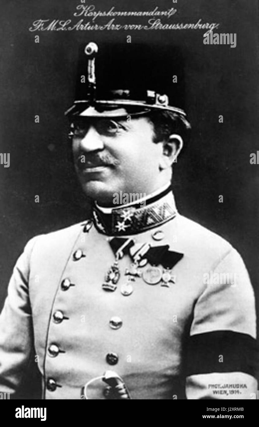 Artur Arz von Straussenburg Fieldmarshallieutenant Foto Stock