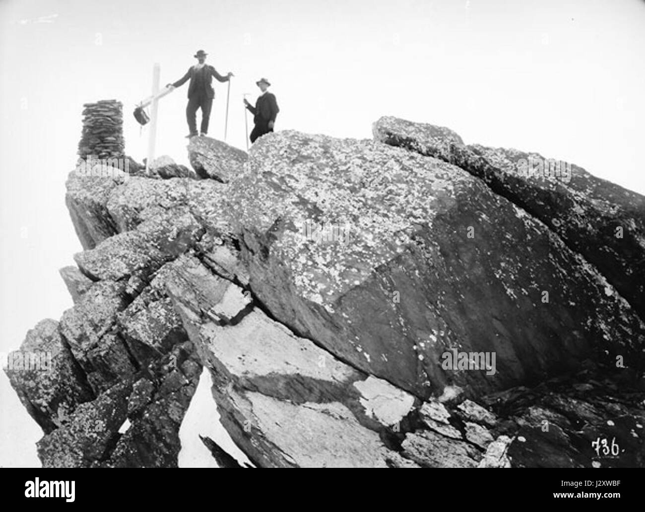 Beck-Dents du Midi 1883 Foto Stock