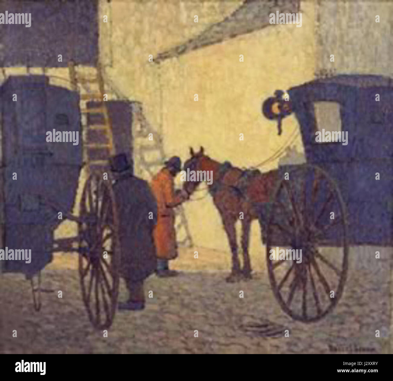 Bevan-Cabyard cavallo e carrozza Foto Stock