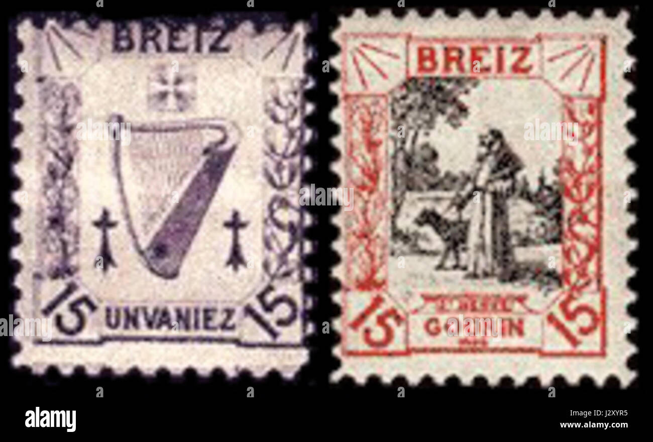Breton francobolli 1903-04 Foto Stock