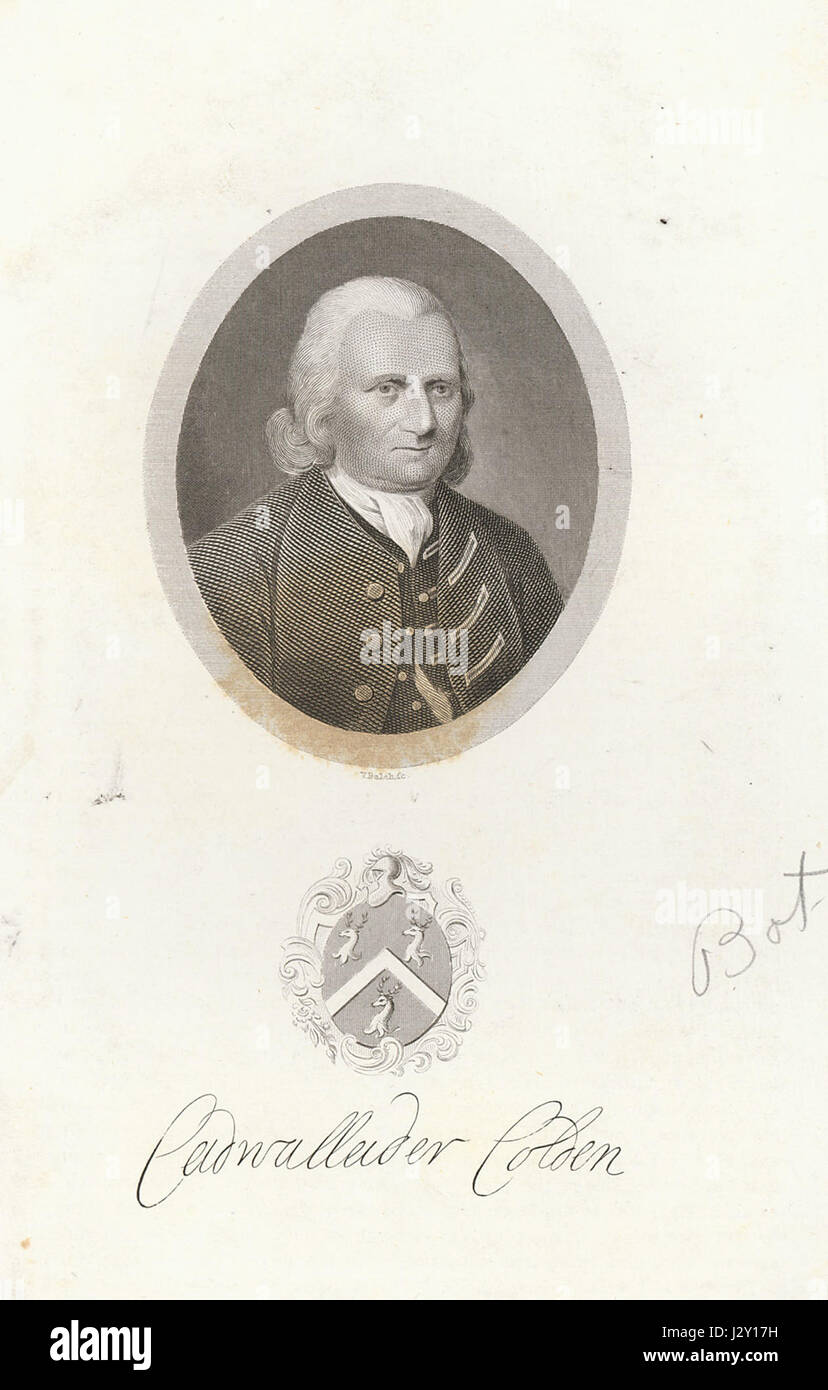 Cadwallader Colden 1688-1776 Foto Stock