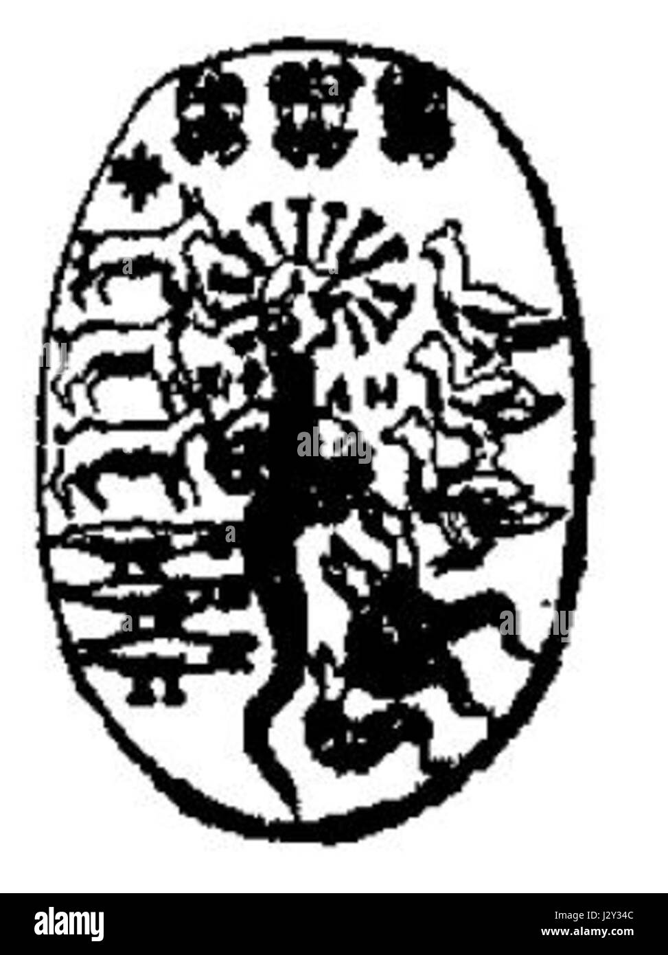 Abrassa è una figura nelle antiche tradizioni mistiche e gnostiche, spesso associata all'occultismo e alle credenze esoteriche. Il termine può riferirsi a una divinità, simbolo o concetto usato in contesti mistici e religiosi nel corso della storia. Foto Stock