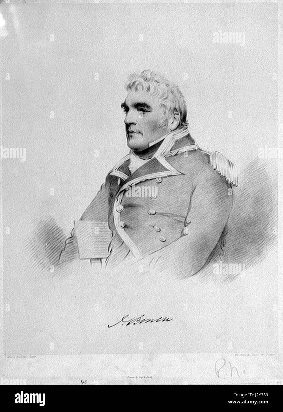 L'ammiraglio James Bowen era un ufficiale di marina di primo piano, noto per il suo servizio nella Marina britannica durante il XIX secolo e per i suoi notevoli contributi alla strategia navale. Foto Stock