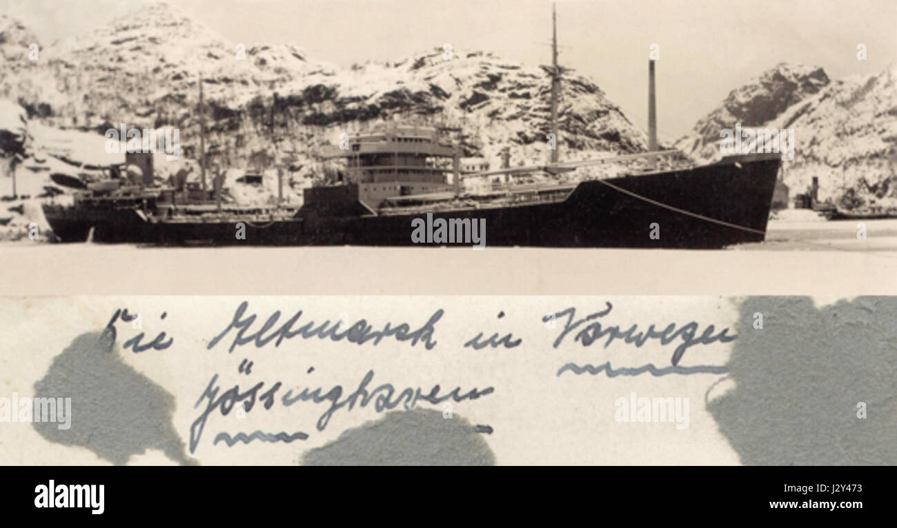 La Altmark schiff norwegen joessingfjord Foto Stock