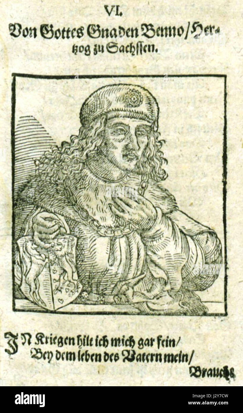 Bernardo i di Sassonia fu una figura storica e regnante durante il X secolo. Giocò un ruolo importante nella storia medievale della regione sassone, contribuendo al suo sviluppo politico e territoriale. Foto Stock