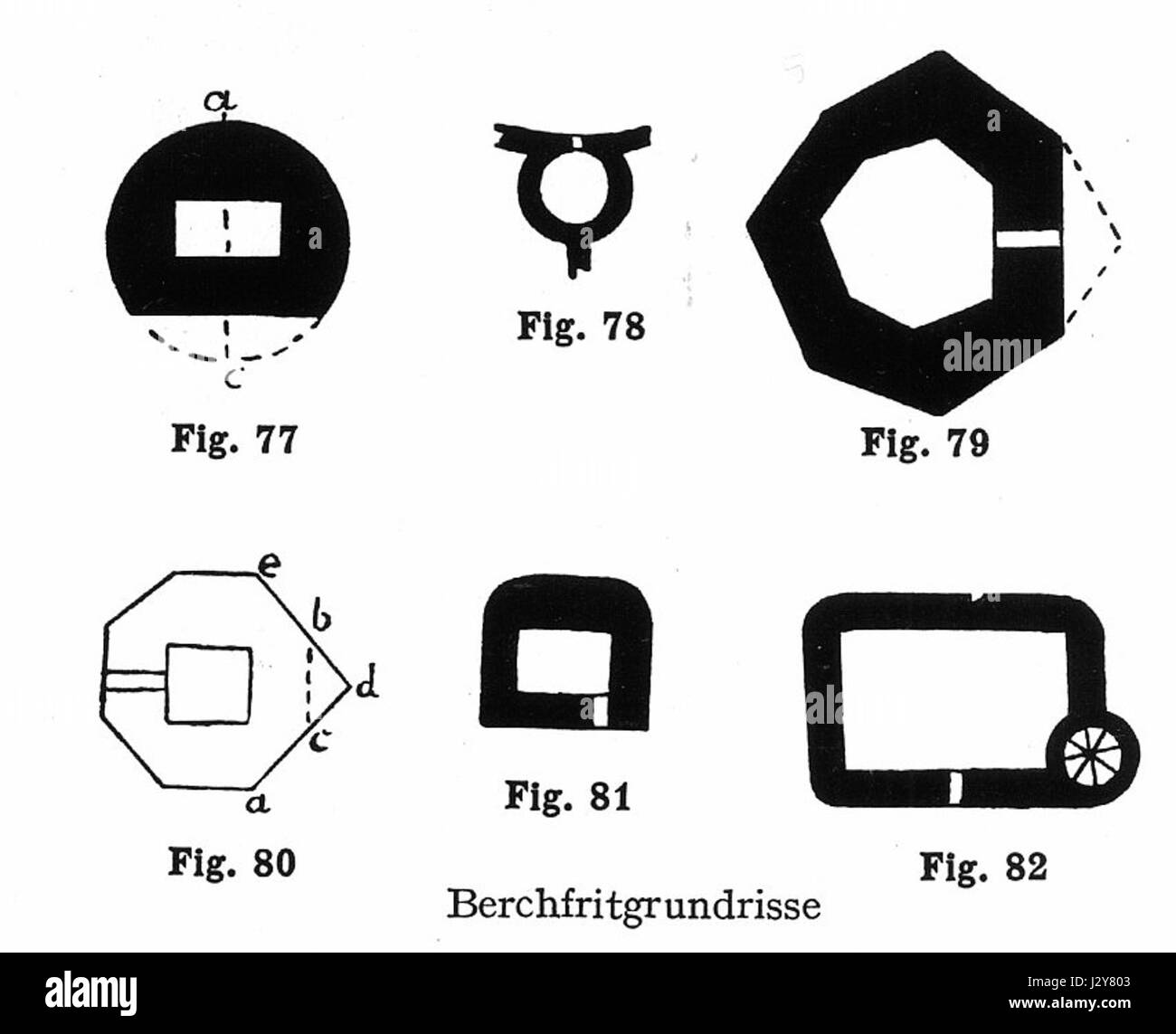 Un bergfried è un tipo di torre medievale che si trova nei castelli, in particolare in Germania. Questa caratteristica architettonica fungeva da struttura difensiva e da punto di osservazione, tipicamente situato al centro di un complesso di castelli. Foto Stock