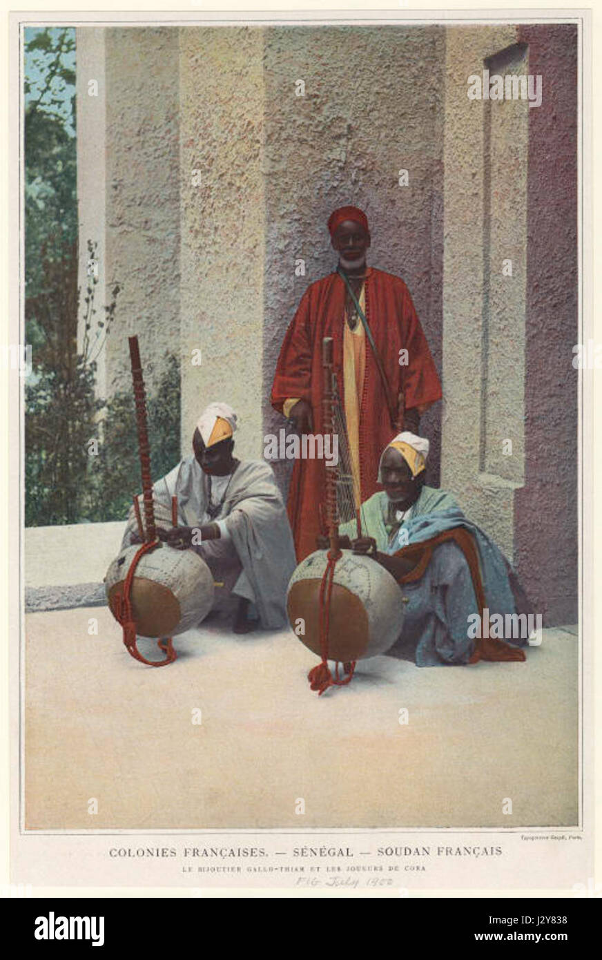 Bijoutier et Joueurs de kora Foto Stock