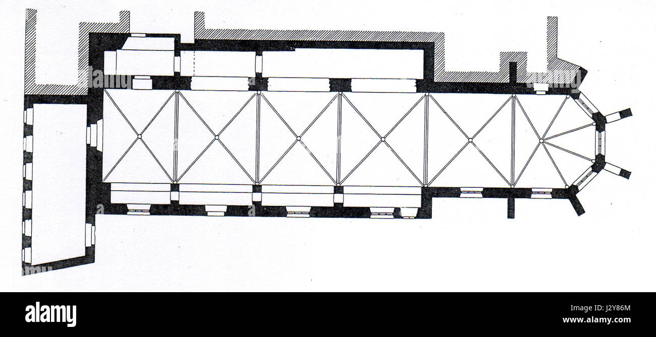 Bielefeld San Jodokus Grundriss 1906 Foto Stock
