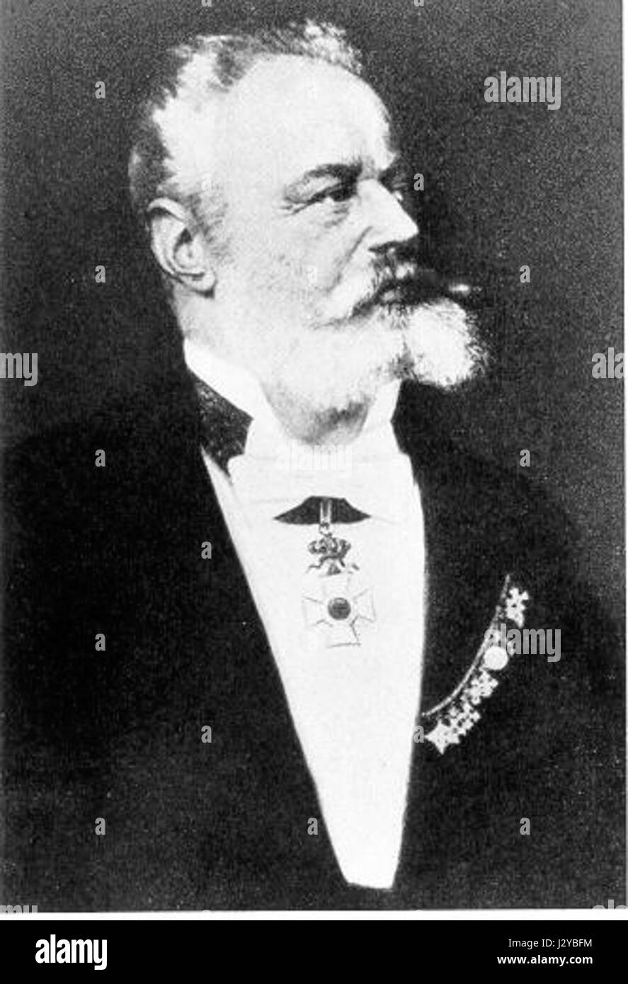 Carl Langenbuch era un medico tedesco noto per i suoi contributi nel campo della chirurgia, in particolare nello sviluppo della tecnica chirurgica della colecisti. Foto Stock