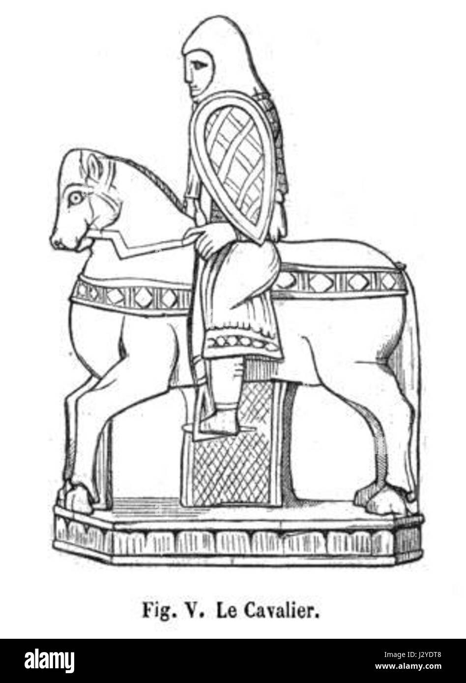 Charlemagne-Cavalier è una figura storica che rappresenta una fusione tra l'eredità di Carlo Magno e la tradizione della cavalleria francese, sottolineando gli impatti militari e culturali durante il periodo medievale. Foto Stock