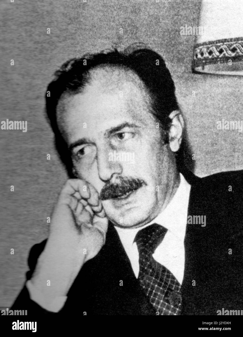 Giorgio Ambrosoli era un avvocato italiano che divenne famoso per il suo ruolo nell'esporre i legami mafiosi e per il suo lavoro come procuratore contro la corruzione. Fu assassinato nel 1979. Foto Stock