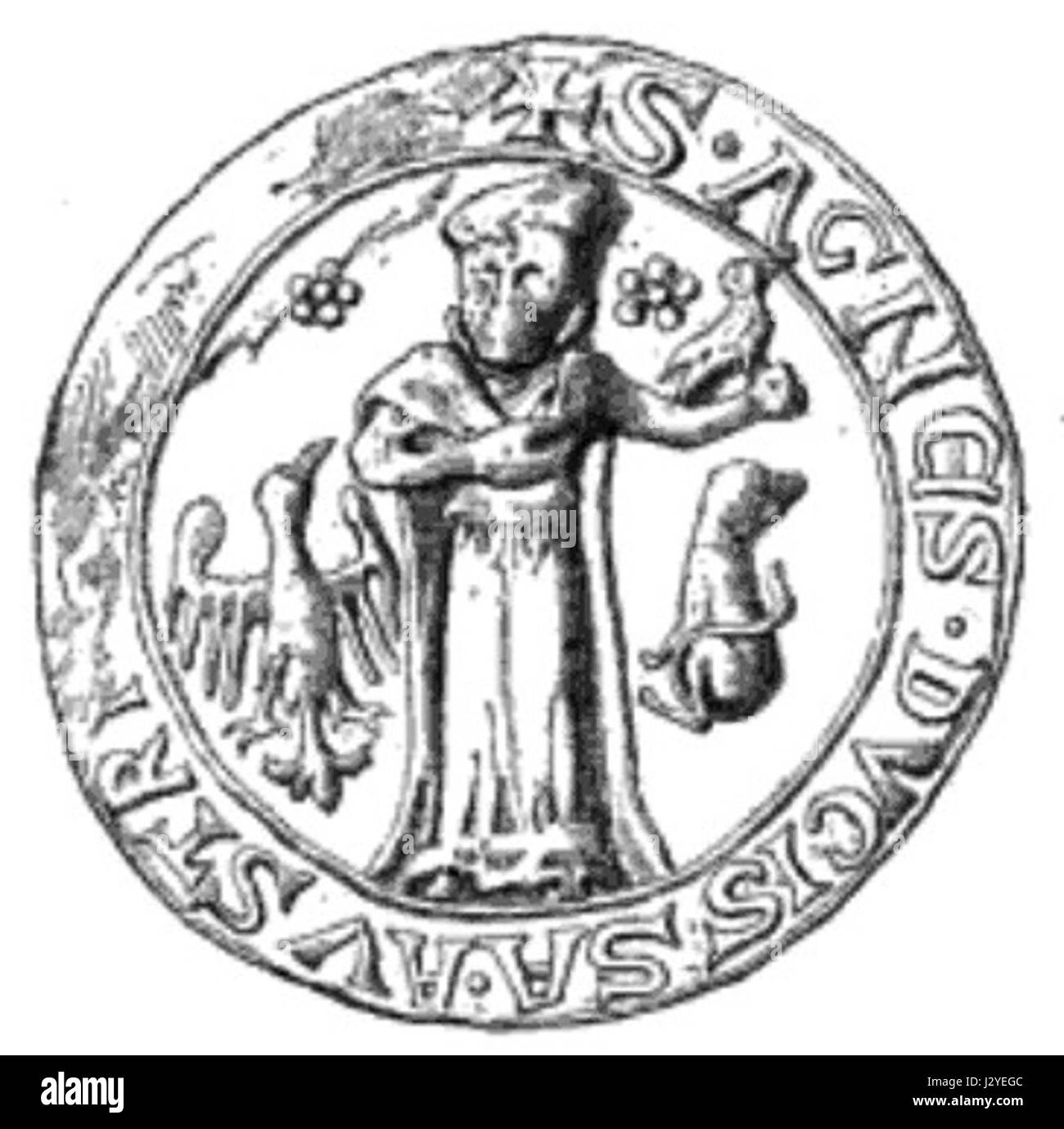 Agnes Andechs Foto Stock