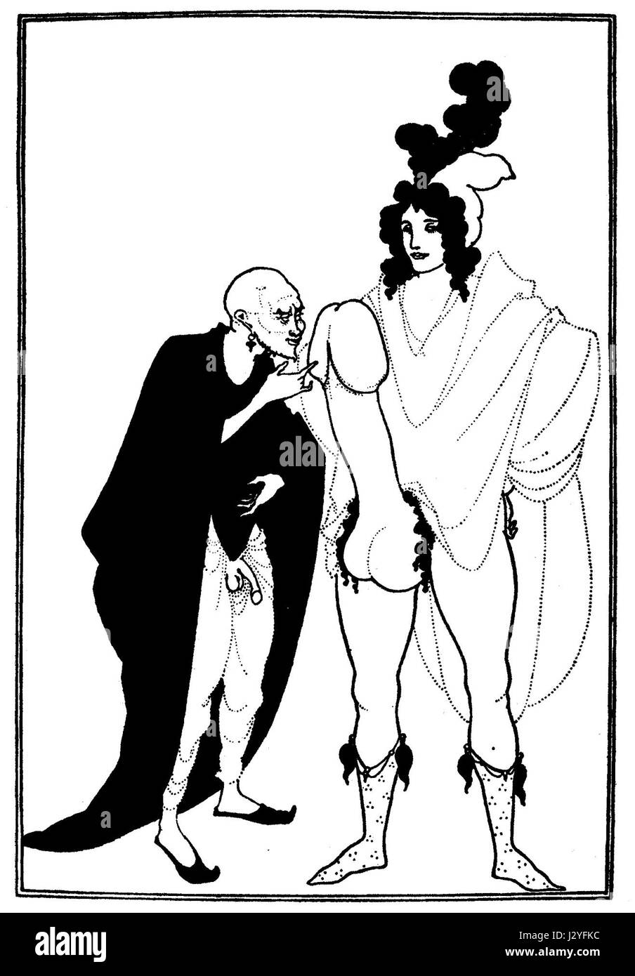 Aubrey Beardsley--lysistrata-03 Foto Stock