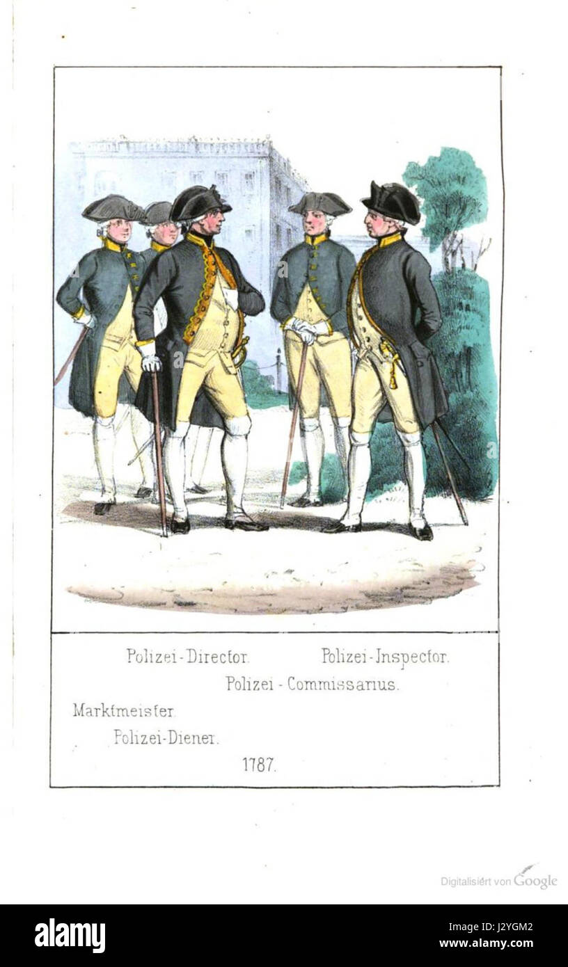 Il termine "Berlin-polizei-1787" si riferisce probabilmente a un documento ufficiale o a un'immagine dell'anno 1787, probabilmente correlata alla polizia o alle forze dell'ordine di Berlino, che riflettono la sua struttura storica e la sua funzione. Foto Stock