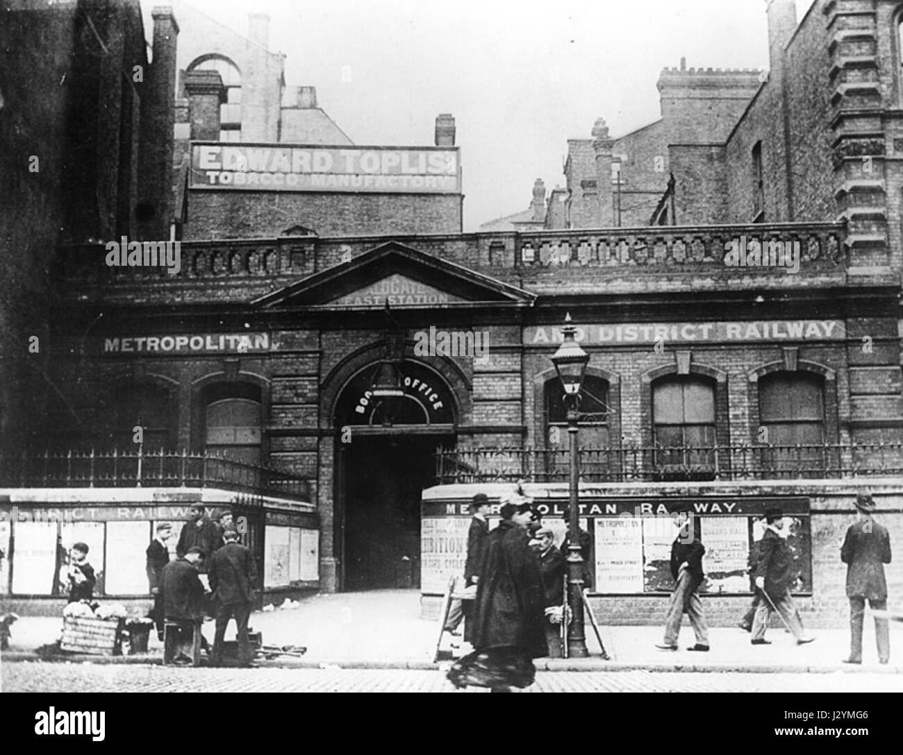 Stazione di Aldgate East c1895 Foto Stock