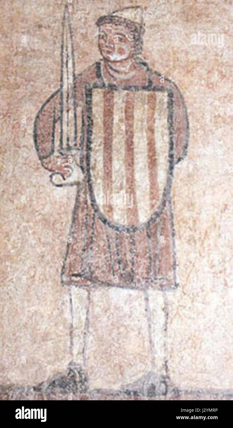 La fanteria aragonese del XIV secolo Foto Stock