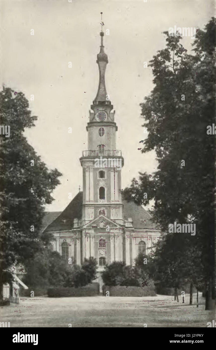 Bad Carlsruhe Evangelische Kirche Foto Stock