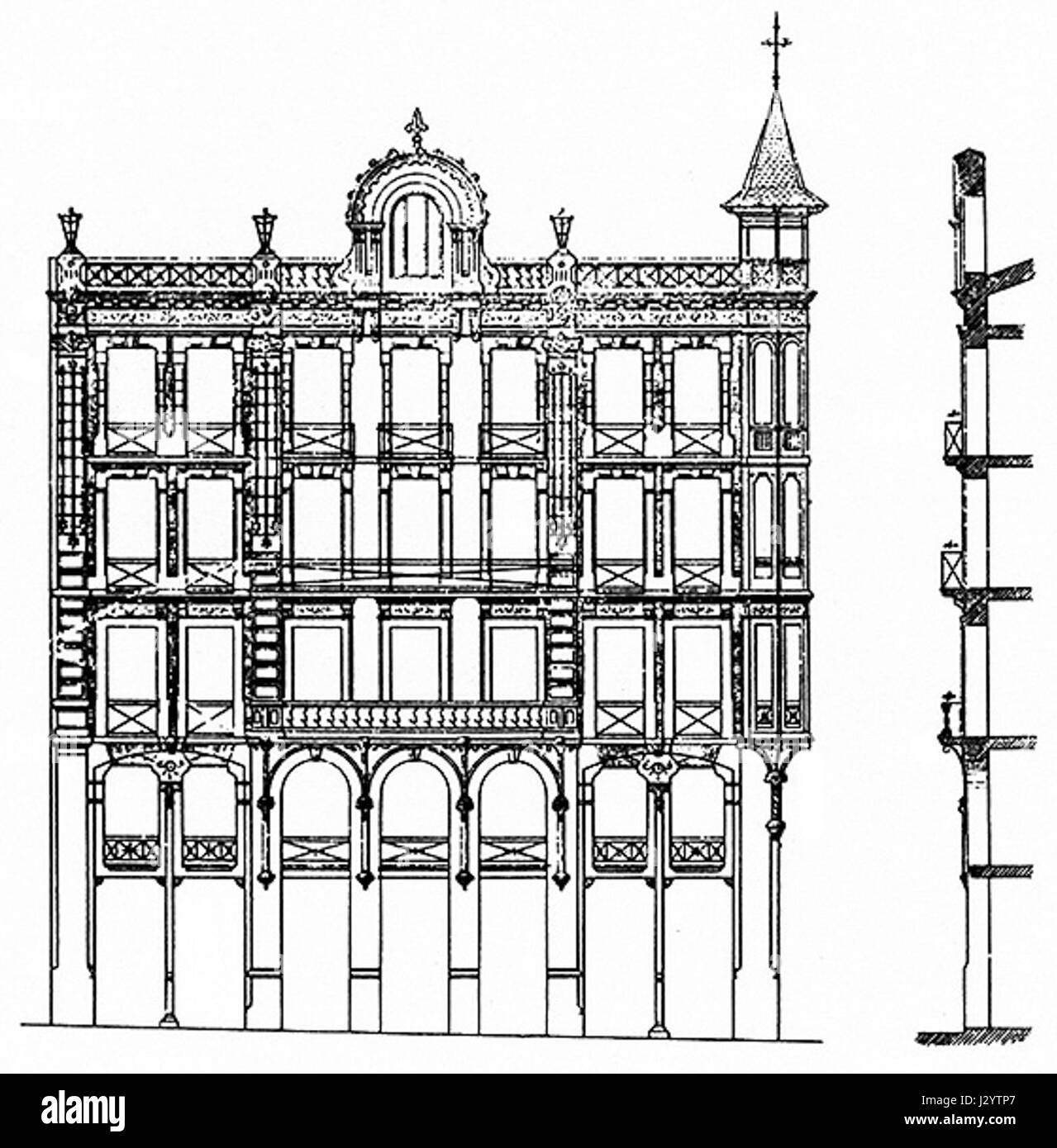 Casa Sancho CPaz è un edificio storico situato a Paz, che mostra l'architettura coloniale spagnola con il suo dettagliato faÃ§ade, che riflette il patrimonio culturale e la storia della zona. Foto Stock