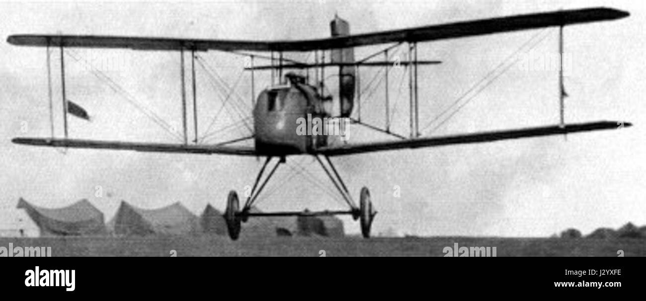L'Airco DH2 era un biplano britannico utilizzato durante la prima guerra mondiale. Fu utilizzato principalmente per ricognizione e combattimento aereo, notevole per il suo ruolo nelle prime battaglie aeree e il suo contributo alla storia dell'aviazione. Foto Stock