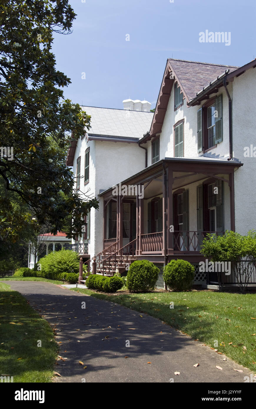 Il presidente Lincoln's Cottage è un monumento nazionale a soldati' Home, oggi noto come le forze armate di casa di riposo a Washington D.C. Foto Stock