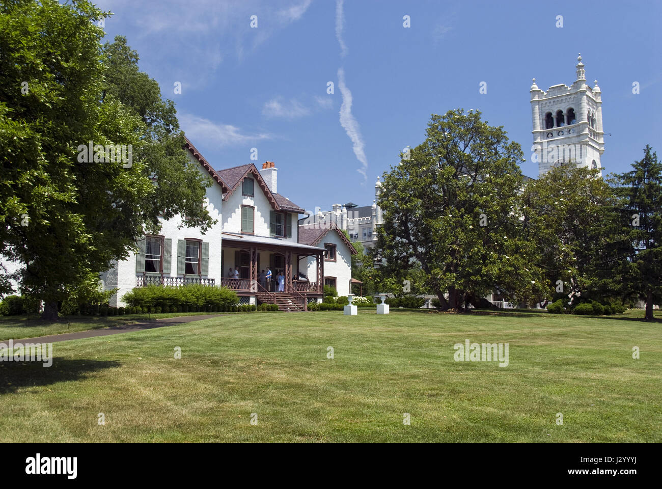 Il presidente Lincoln's Cottage è un monumento nazionale a soldati' Home, oggi noto come le forze armate di casa di riposo a Washington D.C. Foto Stock