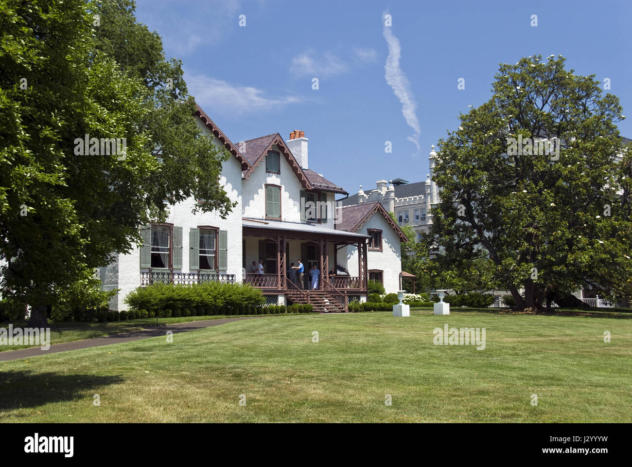 Il presidente Lincoln's Cottage è un monumento nazionale a soldati' Home, oggi noto come le forze armate di casa di riposo a Washington D.C. Foto Stock