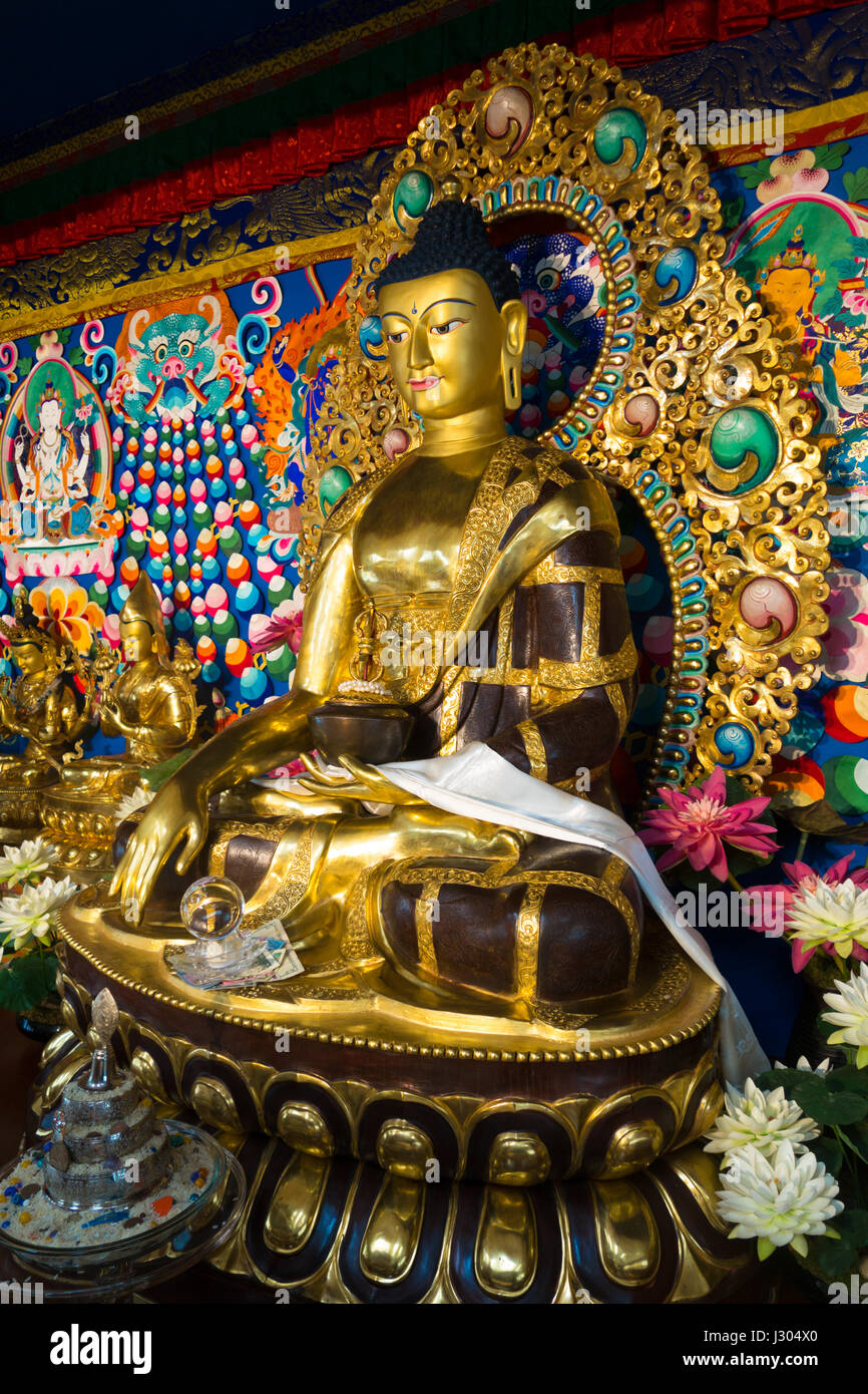 Dedicato al popolo del Tibet, il Tibetano buddista mongolo Centro Culturale a Bloomington, Indiana, offre un ambiente tranquillo per la meditazione e la Foto Stock