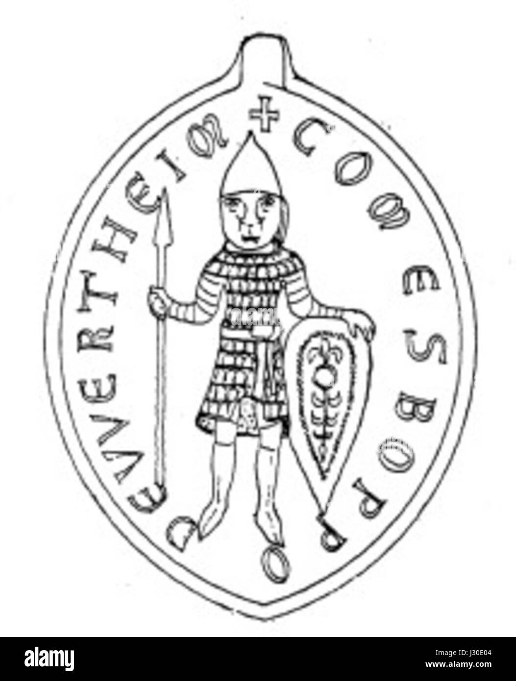 Boppo von Vertheim era un cavaliere medievale o nobile, probabilmente a partire dal XII secolo in Germania. Questo riferimento può riguardare il suo ruolo negli eventi storici o il suo posto all'interno del sistema feudale medievale. Foto Stock