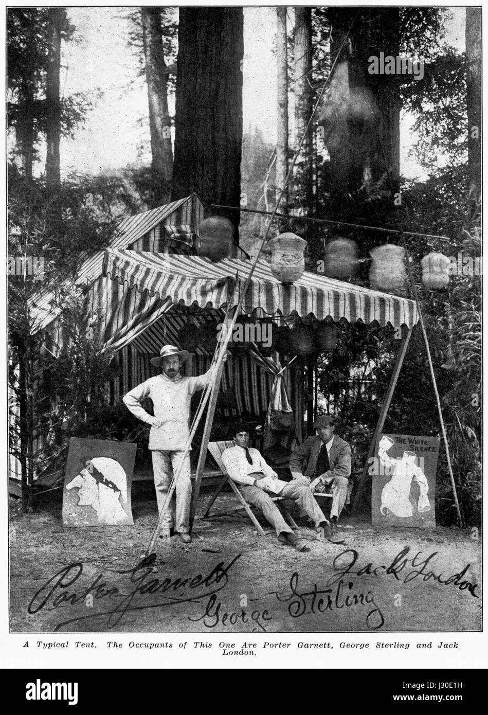 Bohemian Grove Camp - Granato, Sterling, Londra Foto Stock