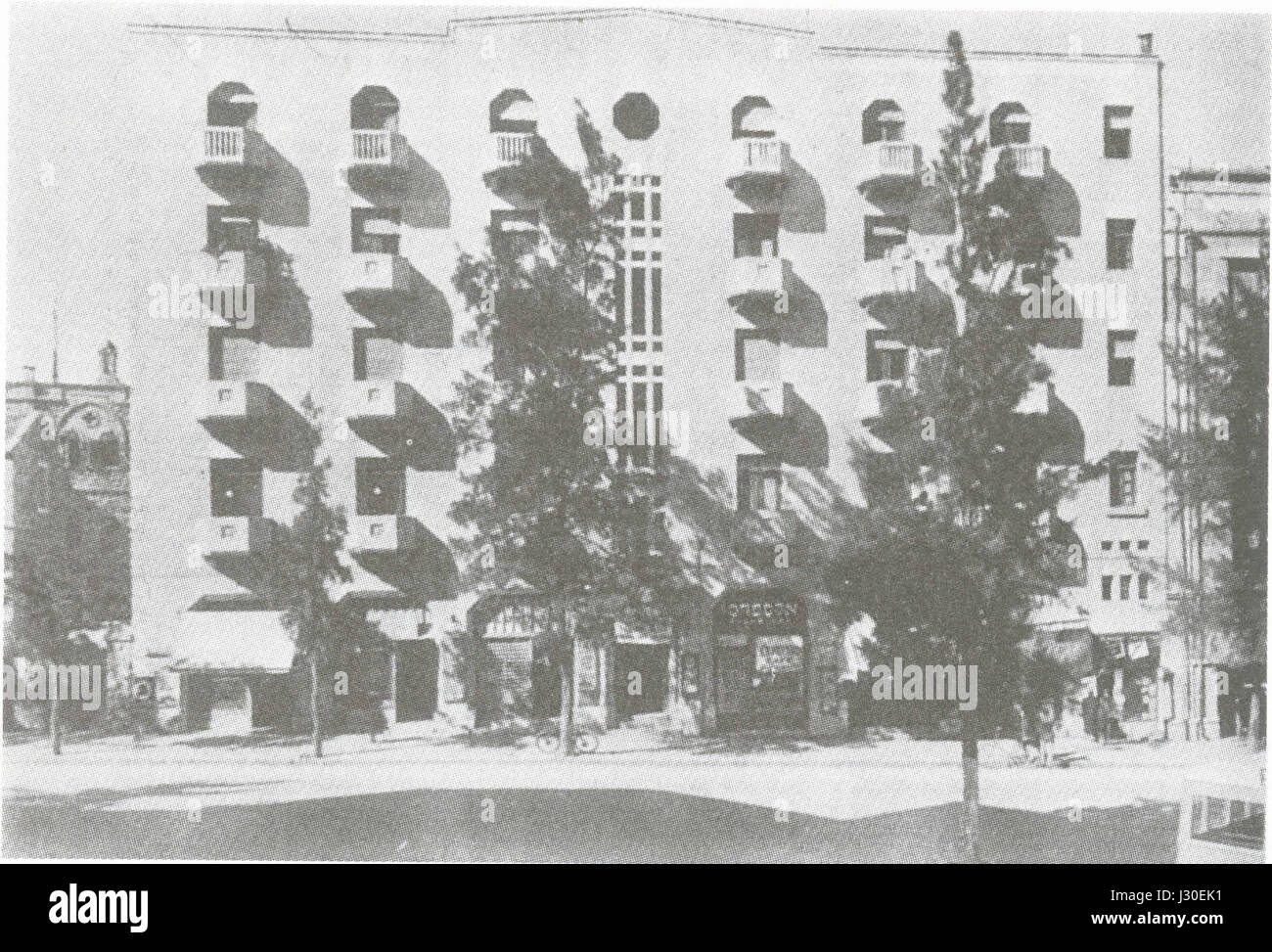 Edificio a King George Street nei primi anni quaranta Foto Stock
