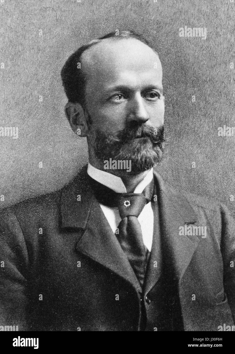 Charles Doolittle Walcott era un paleontologo americano di spicco, noto per la sua scoperta dei fossili di Burgess Shale in Canada, contribuendo in modo significativo al campo della biologia evolutiva e della paleontologia. Foto Stock