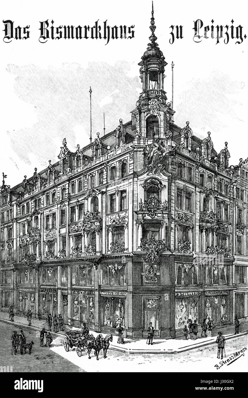 Il Bismarckhaus di Lgz è un edificio storico associato a otto von Bismarck, l'importante statista tedesco. La casa è un importante punto di riferimento culturale e storico in Germania, che riflette l'eredità dell'influenza di Bismarckâ sulla storia tedesca. Serve come museo, conservando manufatti e documenti relativi alla sua vita e alla sua carriera politica. Foto Stock